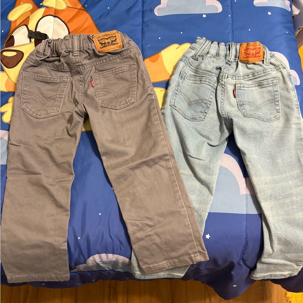 Levi's Kids Brown and Light Blue Jeans